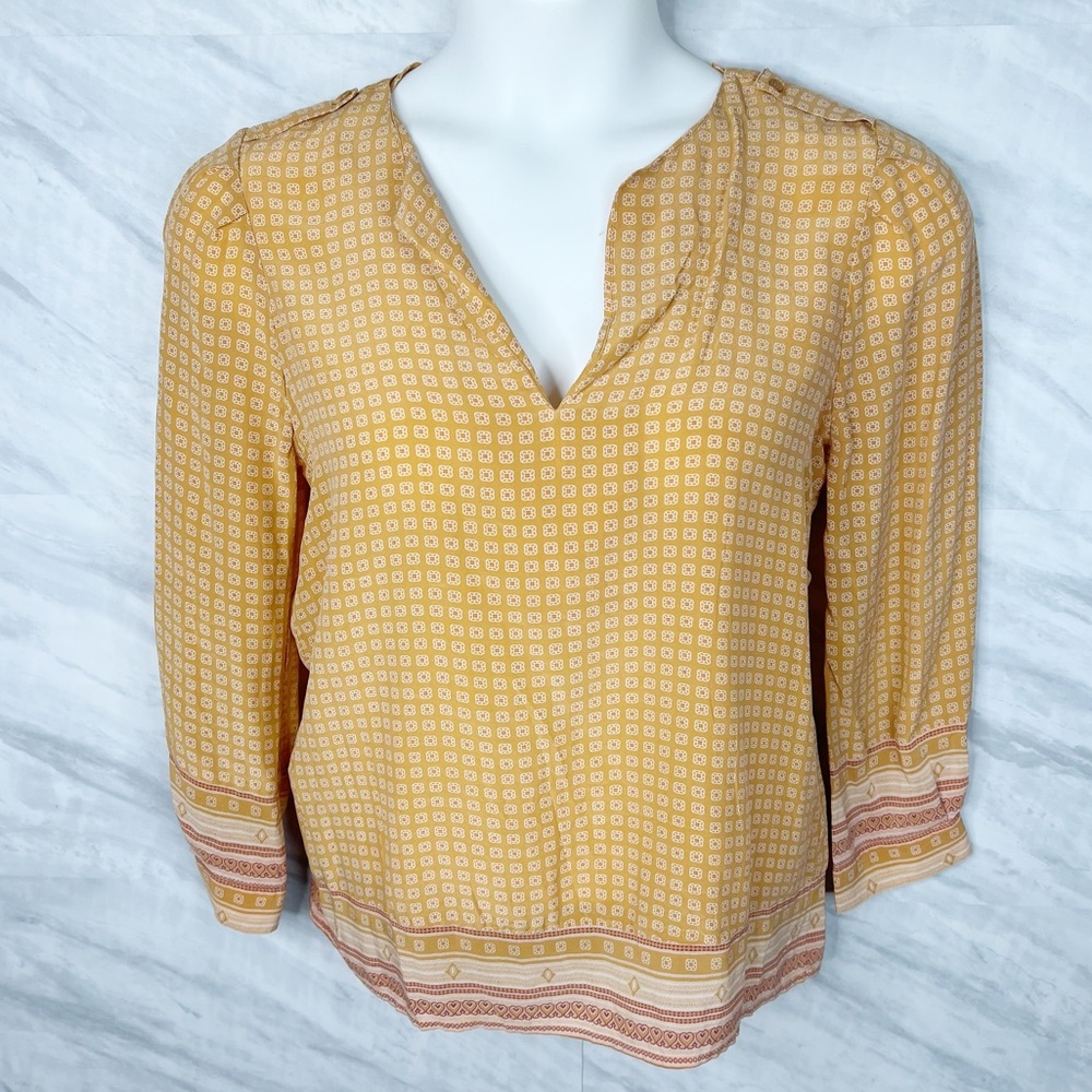 Joie Amy Scarf Silk Blouse Small